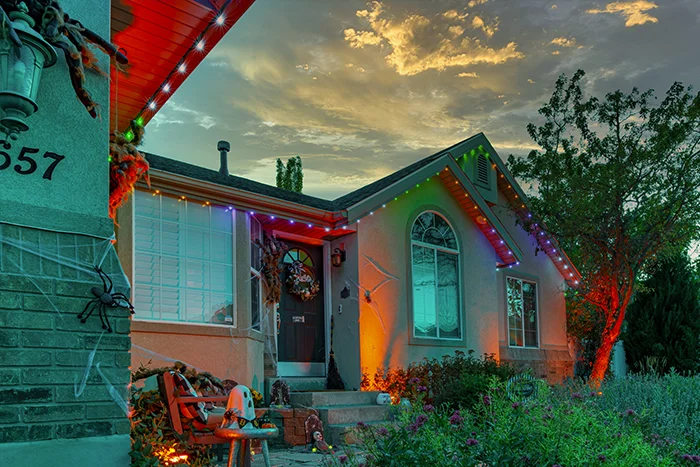 Halloween bluegrass trimlight